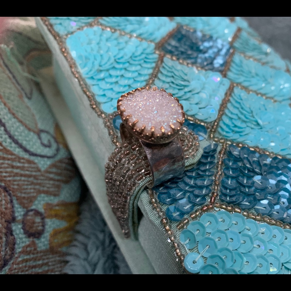 Anthropology Sparkling Sterling Ring 40$